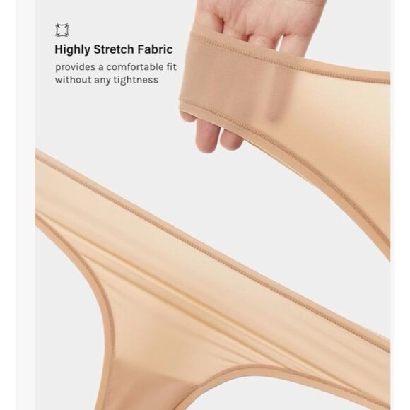 INLYRIC Women's Inbarely Soft Thong - No Show Sexy Panties3 in pack new - Picture 5 of 7